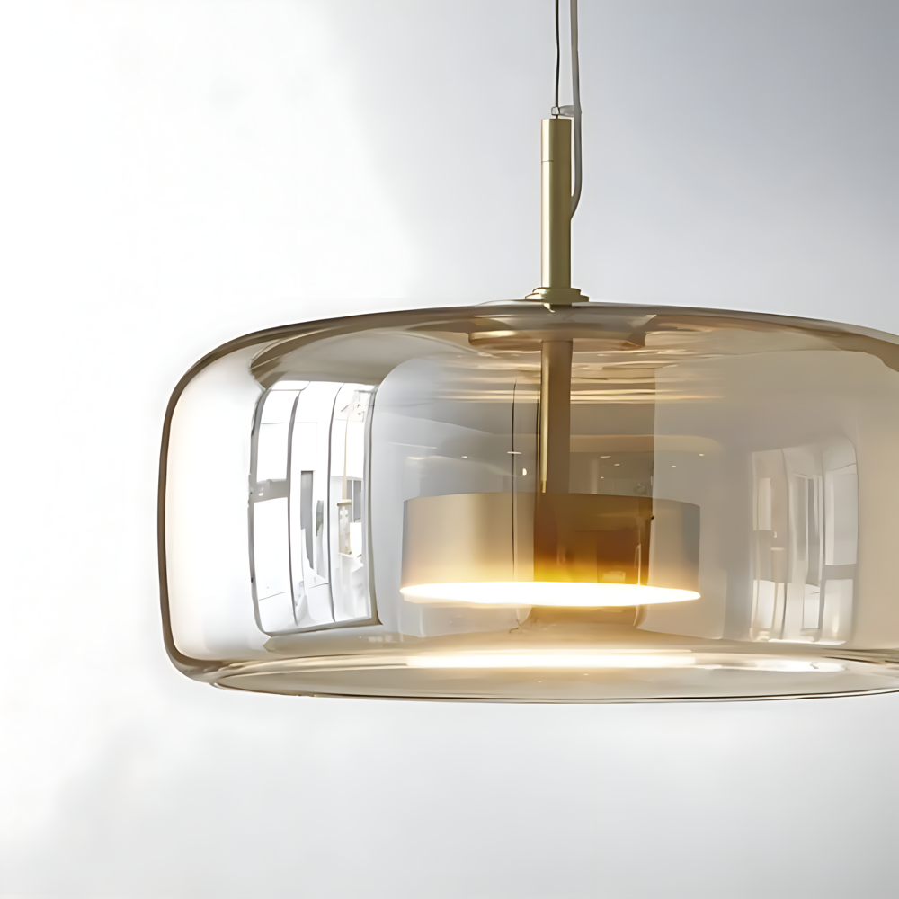 Szklana lampa wisząca nowoczesna E27 25 cm 35 cm