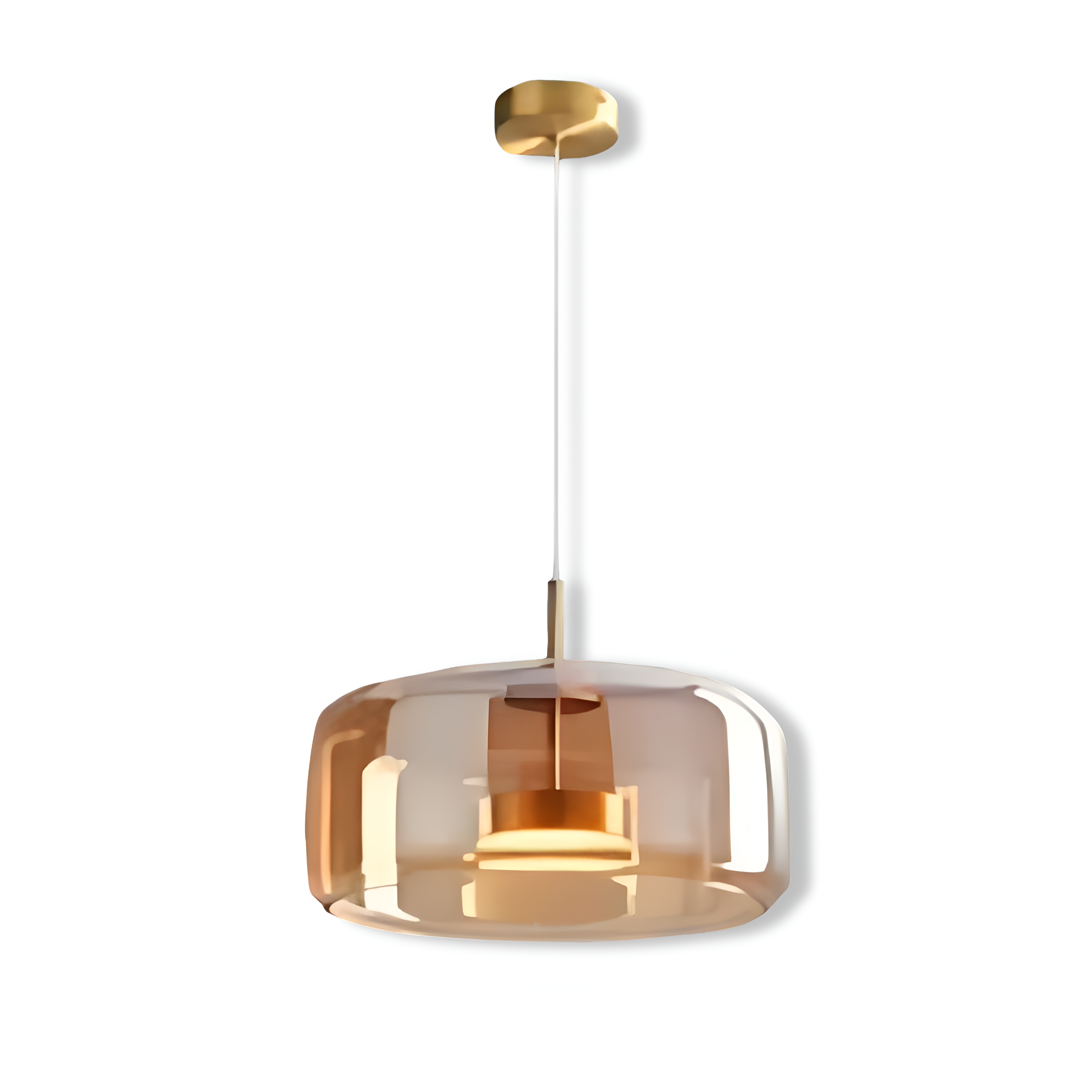 Szklana lampa wisząca nowoczesna E27 25 cm 35 cm