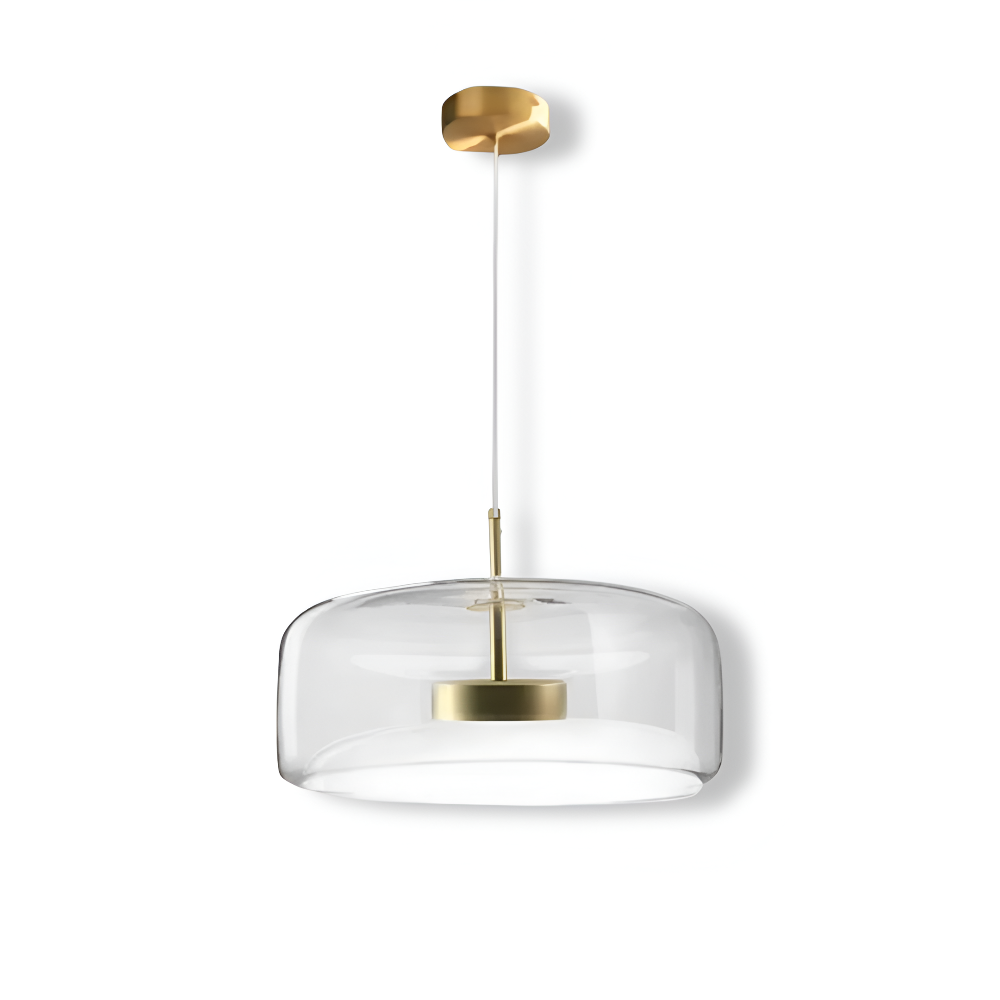 Szklana lampa wisząca nowoczesna E27 25 cm 35 cm