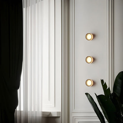 Szklana lampa ścienna LED do salonu i sypialni