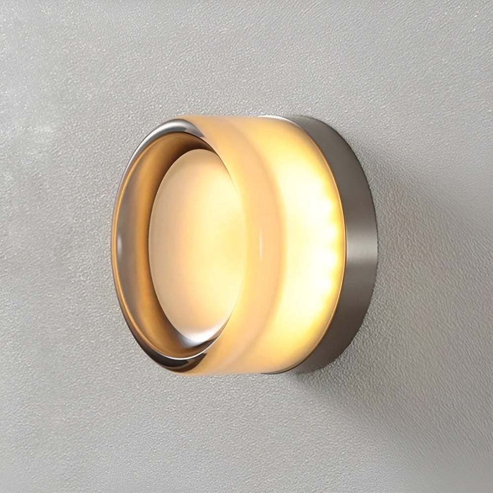 Szklana lampa ścienna LED do salonu i sypialni