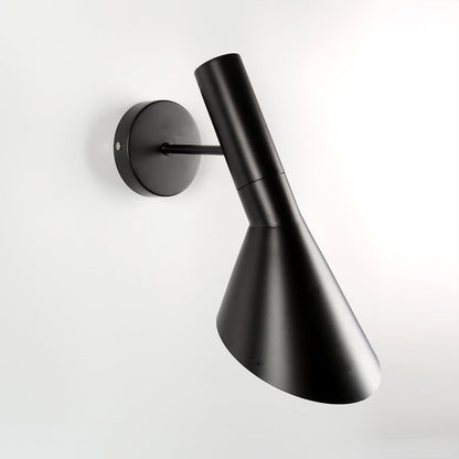 Regulowana czarna lampa ścienna LED do salonu