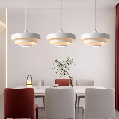 Pomarańczowa lampa wisząca vintage E27 aluminiowa