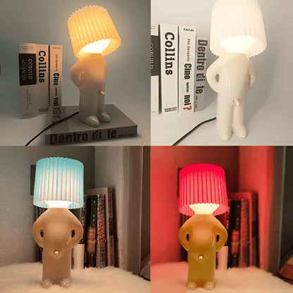 Dekoracyjna lampka LED z figurką chłopca