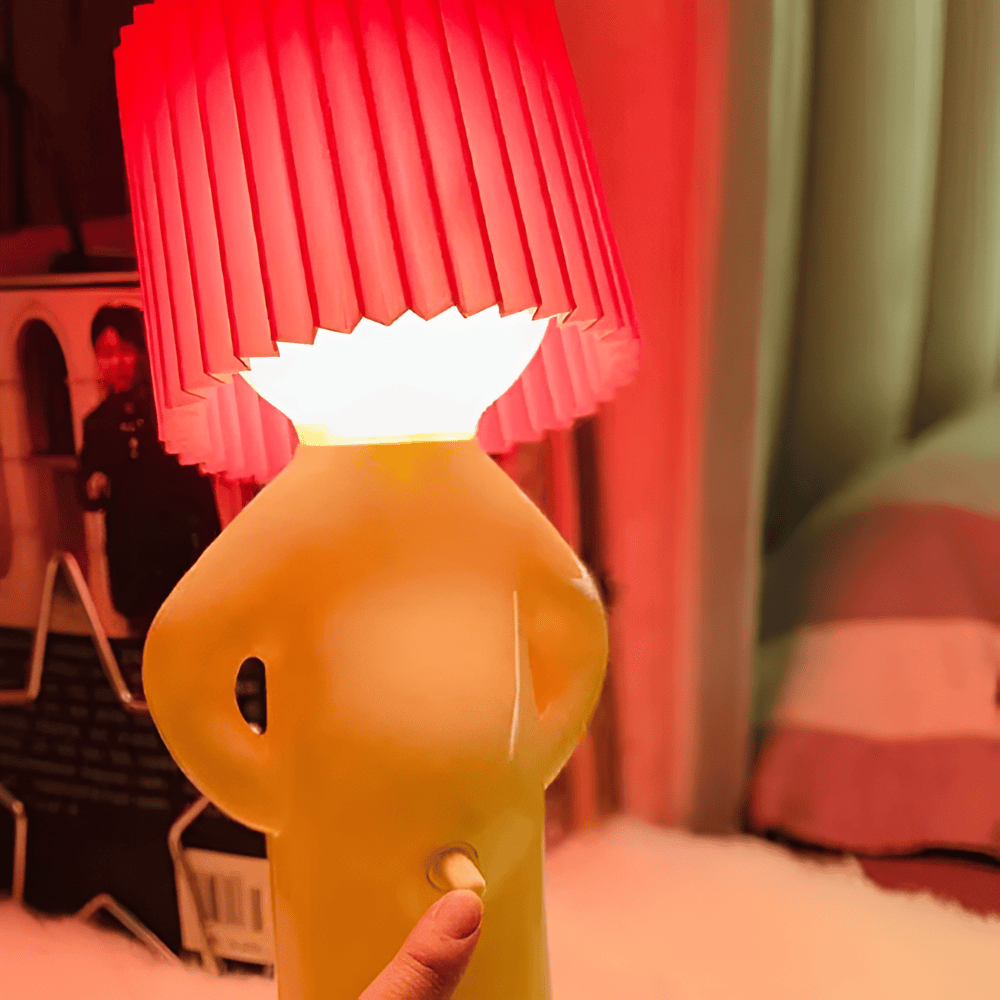 Dekoracyjna lampka LED z figurką chłopca