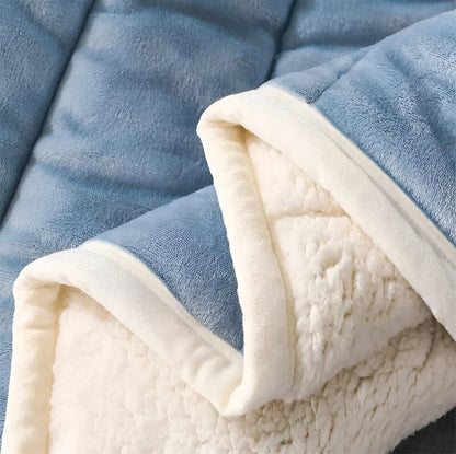 Miękki koc sherpa fleece ciepły do salonu