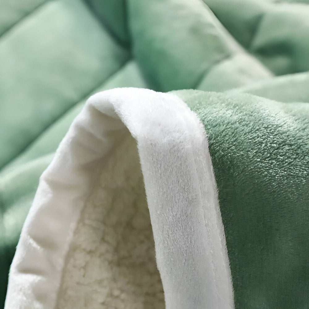 Miękki koc sherpa fleece ciepły do salonu