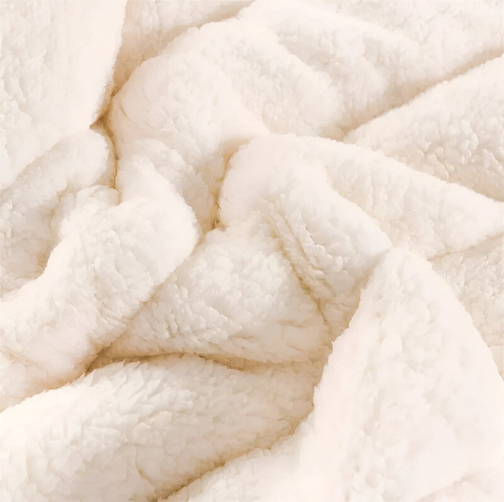 Miękki koc sherpa fleece ciepły do salonu