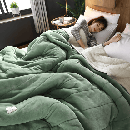 Miękki koc sherpa fleece ciepły do salonu
