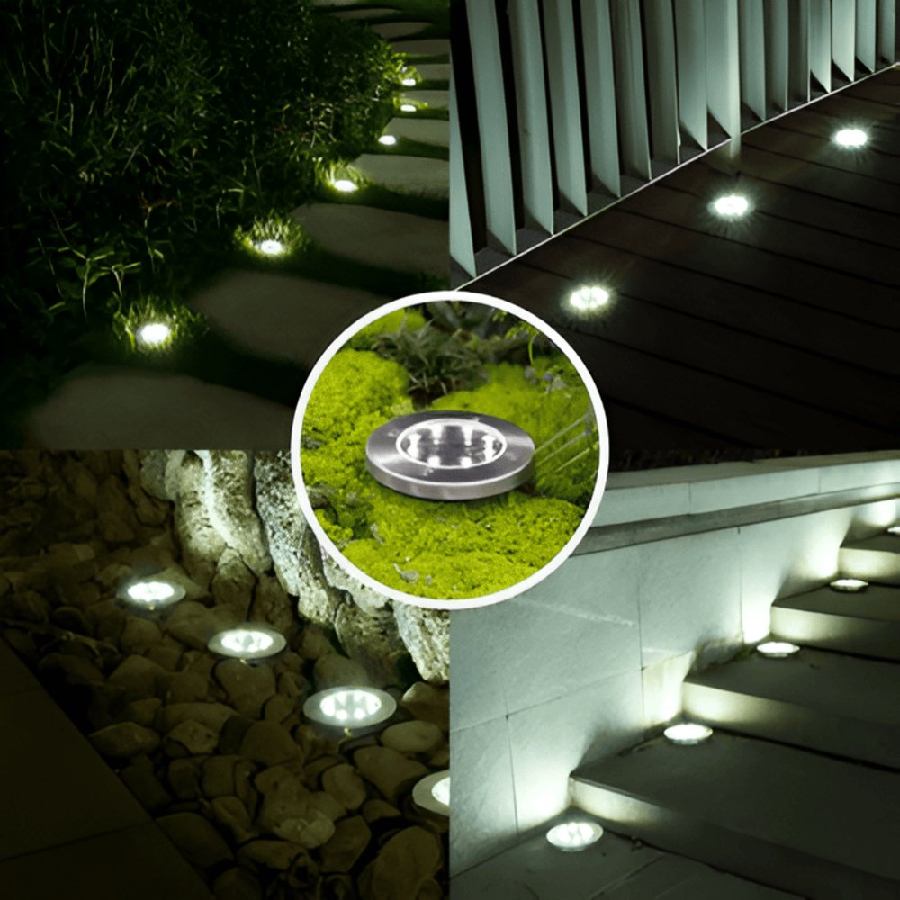 Solarna lampa ogrodowa LED do ścieżek i tarasu