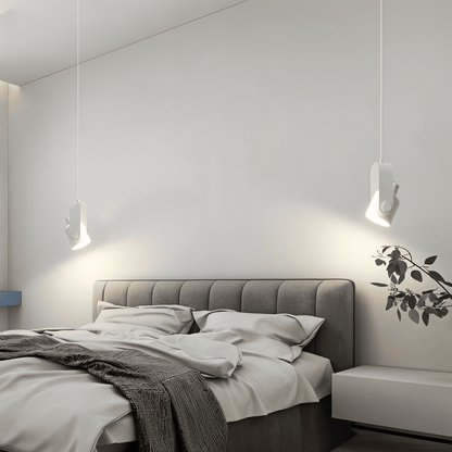 Lampa wisząca metalowa regulowana z detalem drewnianym