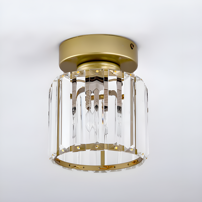 Lampa sufitowa z kryształami E27 minimalistyczna