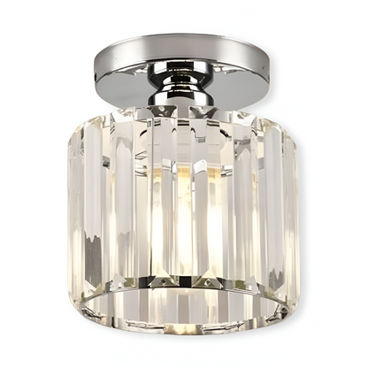 Lampa sufitowa z kryształami E27 minimalistyczna
