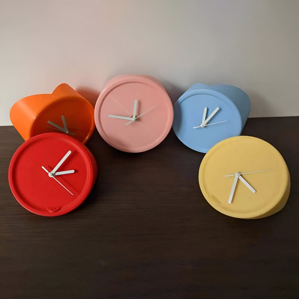 Cichy zegar ścienny narożny 3D minimalistyczny 30 cm