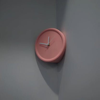 Cichy zegar ścienny narożny 3D minimalistyczny 30 cm