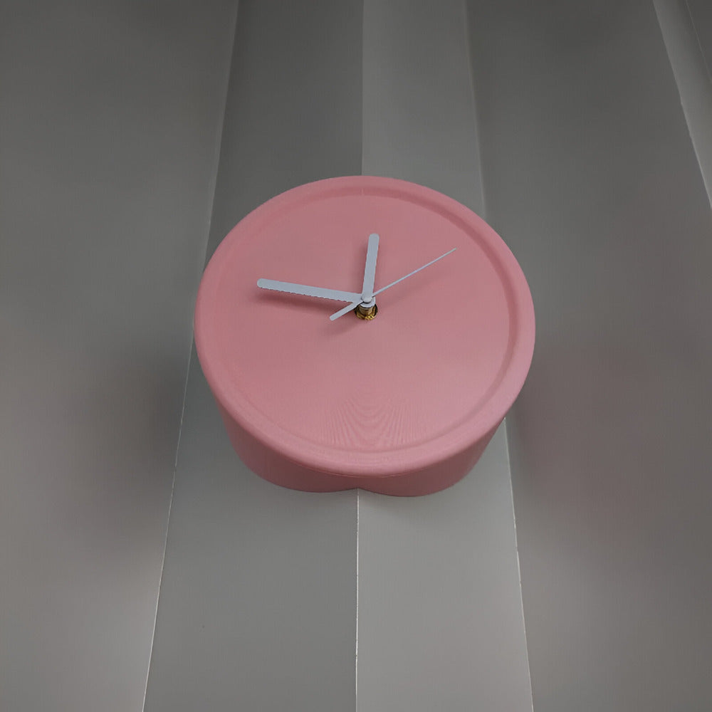 Cichy zegar ścienny narożny 3D minimalistyczny 30 cm