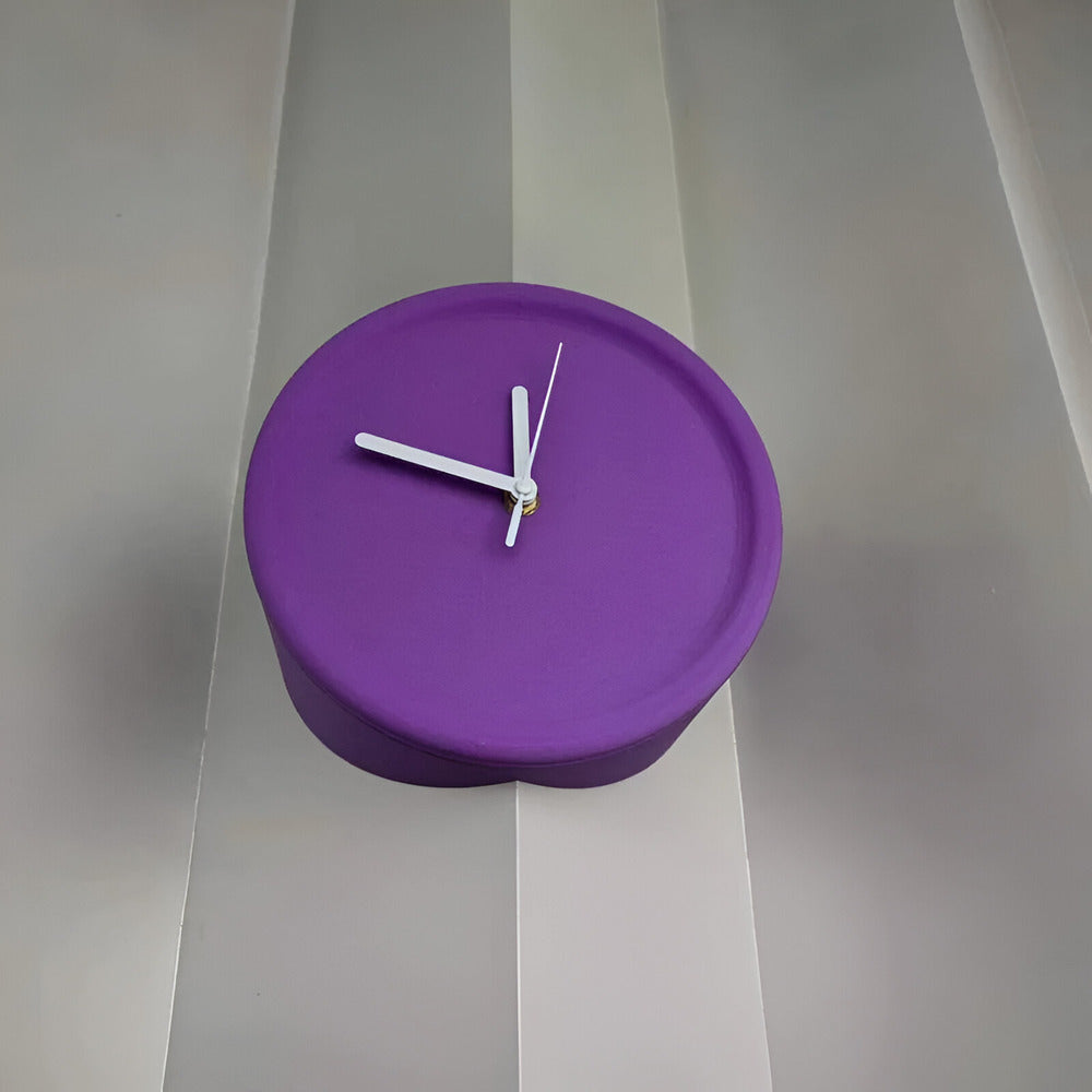 Cichy zegar ścienny narożny 3D minimalistyczny 30 cm