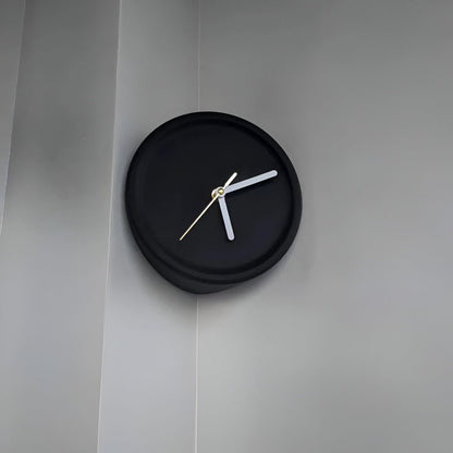 Cichy zegar ścienny narożny 3D minimalistyczny 30 cm