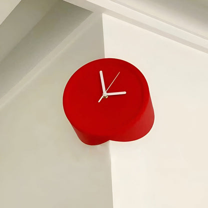 Cichy zegar ścienny narożny 3D minimalistyczny 30 cm