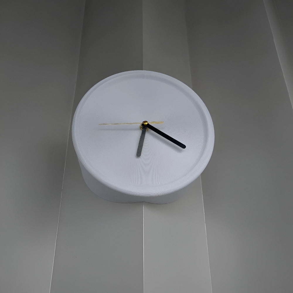 Cichy zegar ścienny narożny 3D minimalistyczny 30 cm