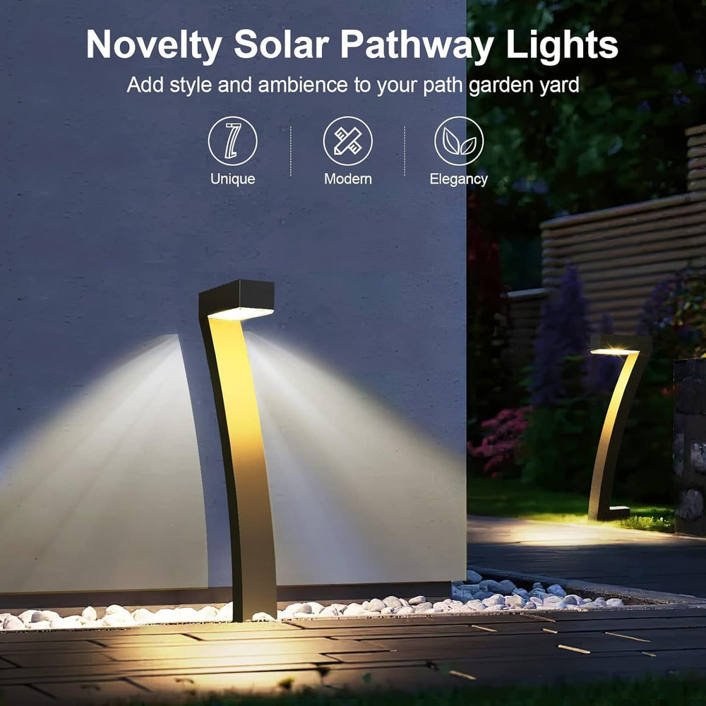 Lampy solarne ogrodowe LED do ścieżek zestaw