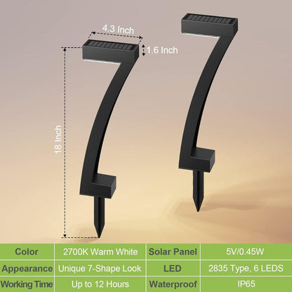 Lampy solarne ogrodowe LED do ścieżek zestaw