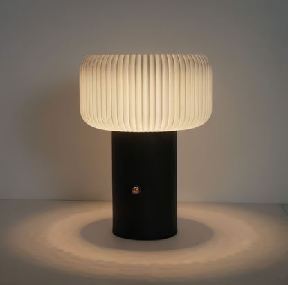 Lampa stołowa LED grzybek – dekoracyjna, kolorowe światło, styl retro