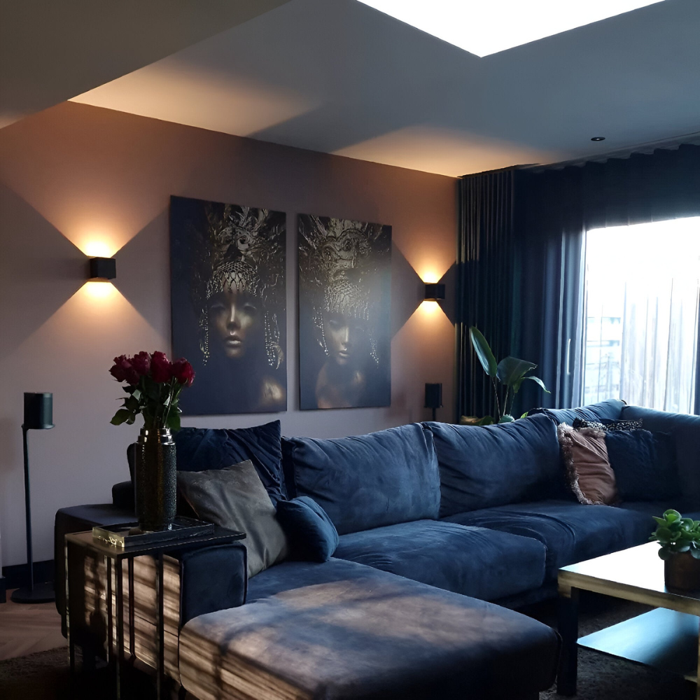 Nowoczesna lampa ścienna LED z aluminium i akrylu