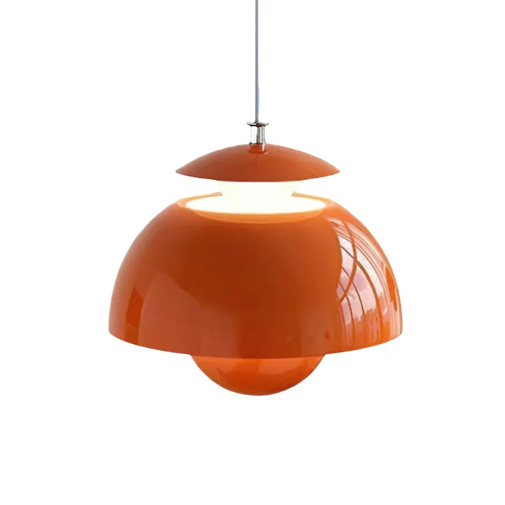 Metalowa lampa wisząca kwiat retro do kuchni i salonu