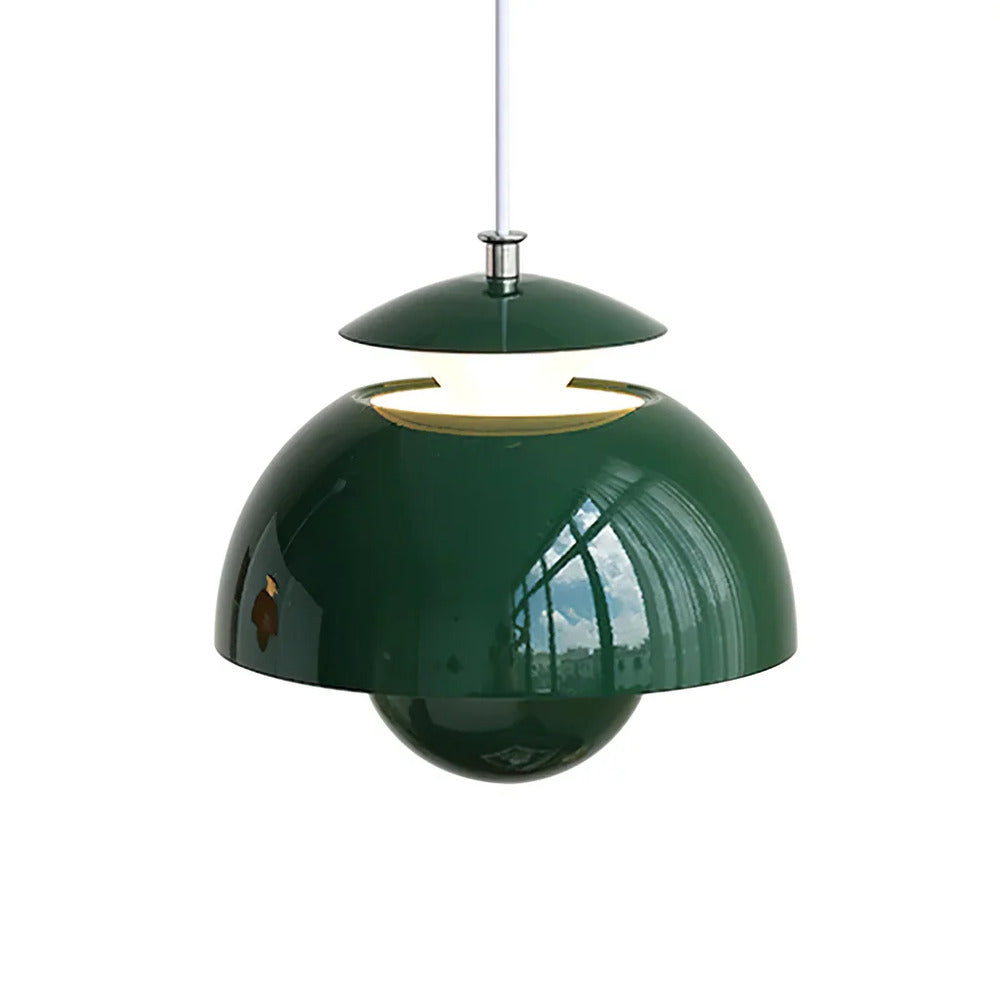 Metalowa lampa wisząca kwiat retro do kuchni i salonu