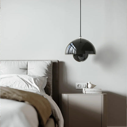 Metalowa lampa wisząca kwiat retro do kuchni i salonu