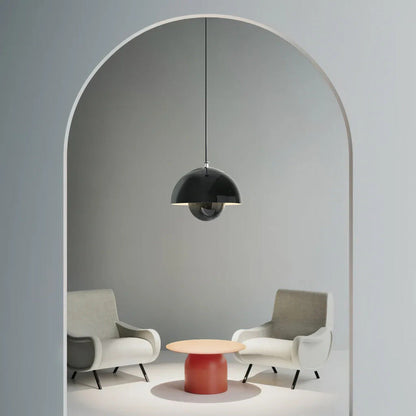 Metalowa lampa wisząca kwiat retro do kuchni i salonu