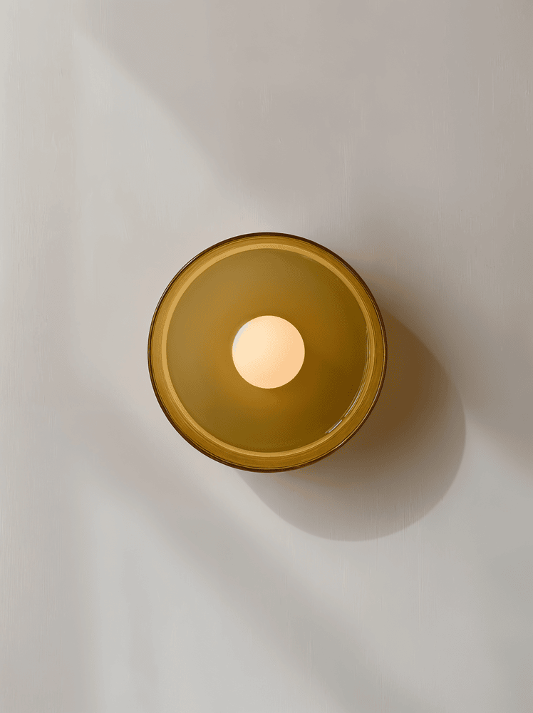 Lampa sufitowa szklana pomarańczowa nowoczesna