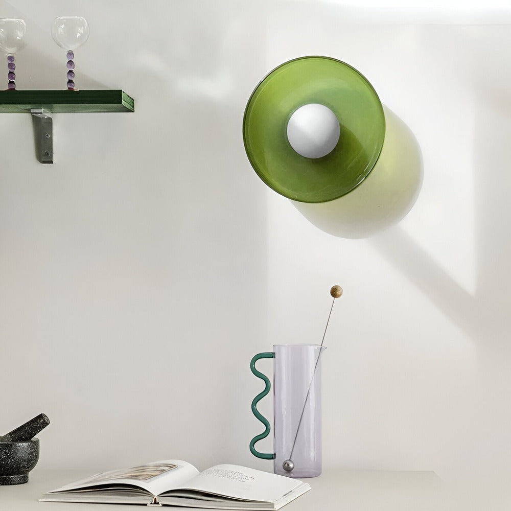 Lampa sufitowa szklana pomarańczowa nowoczesna