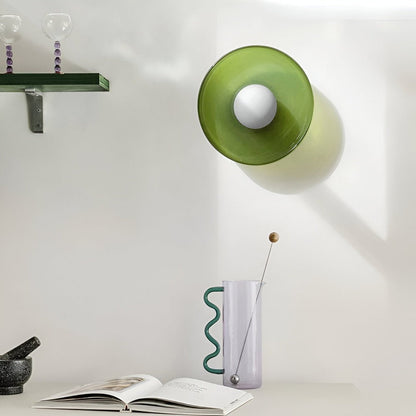 Lampa sufitowa szklana pomarańczowa nowoczesna