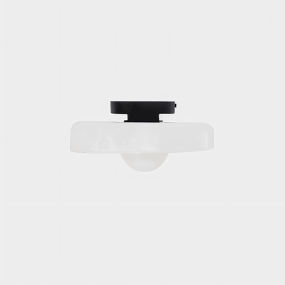 Lampa sufitowa szklana pomarańczowa nowoczesna