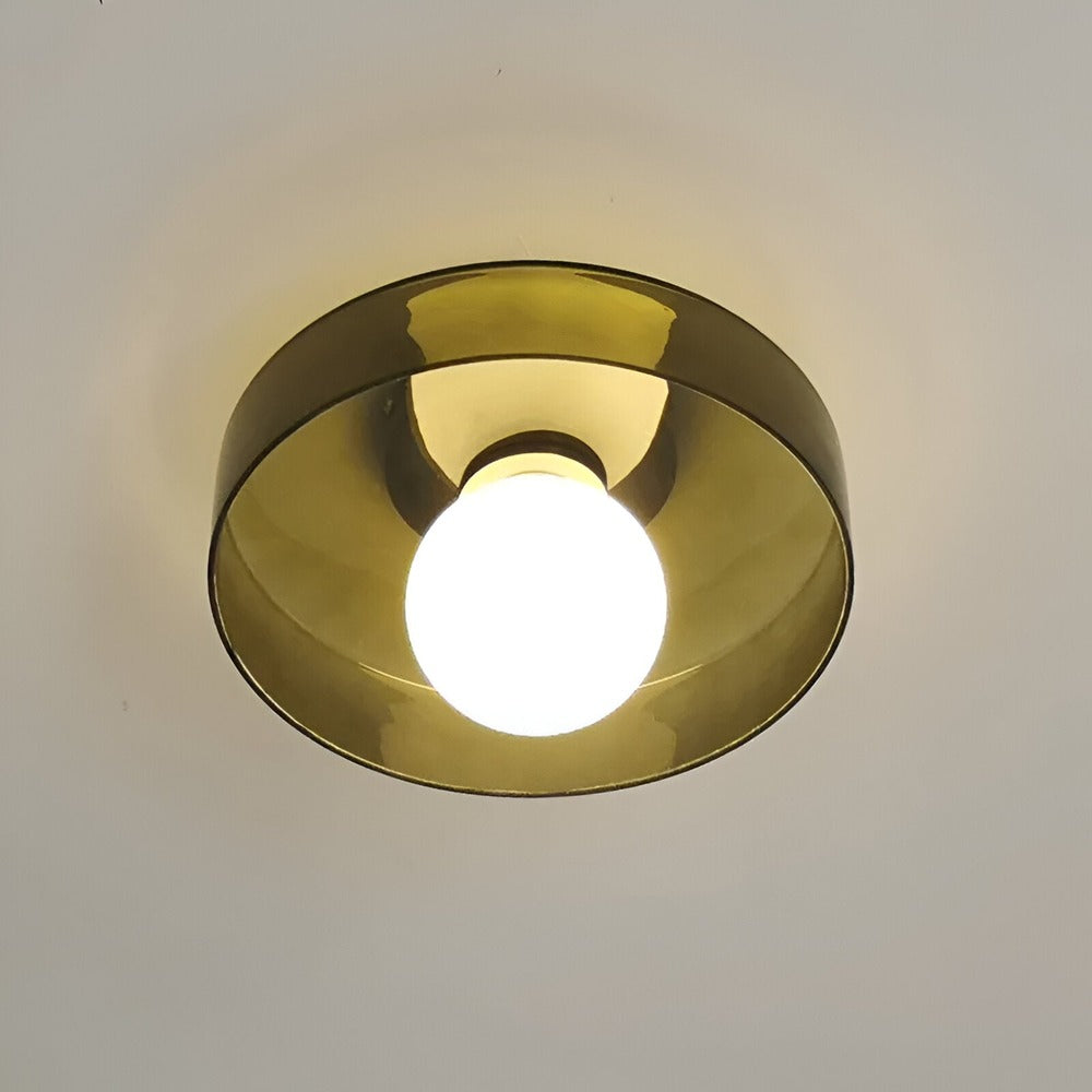 Lampa sufitowa szklana pomarańczowa nowoczesna