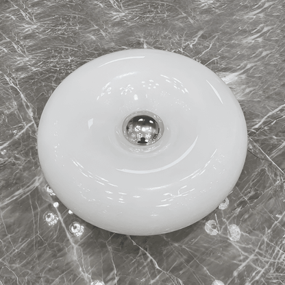 Szklana lampa dekoracyjna donut ścienna lub stołowa