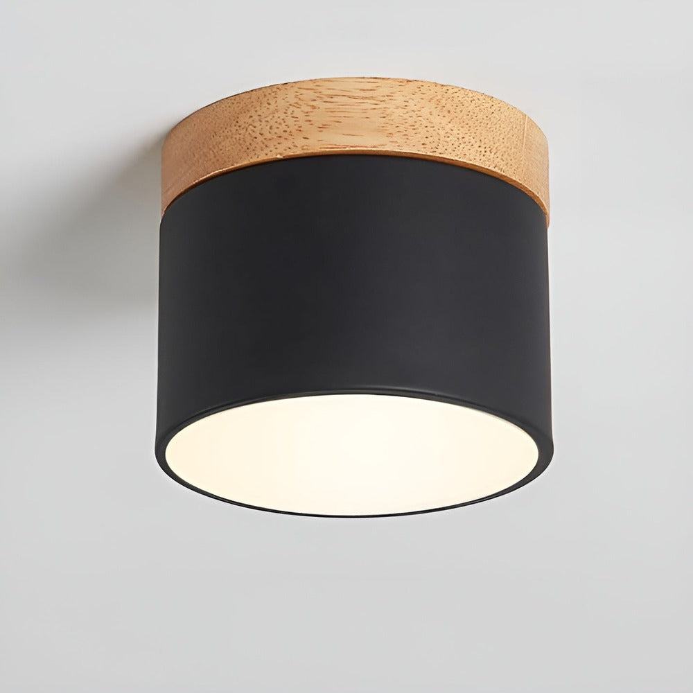 Kolorowa lampa sufitowa LED cylindryczna retro