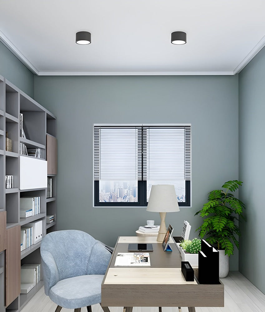 Kolorowa lampa sufitowa LED cylindryczna retro