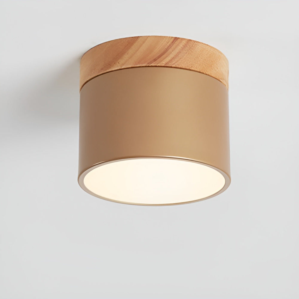 Kolorowa lampa sufitowa LED cylindryczna retro