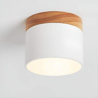 Kolorowa lampa sufitowa LED cylindryczna retro