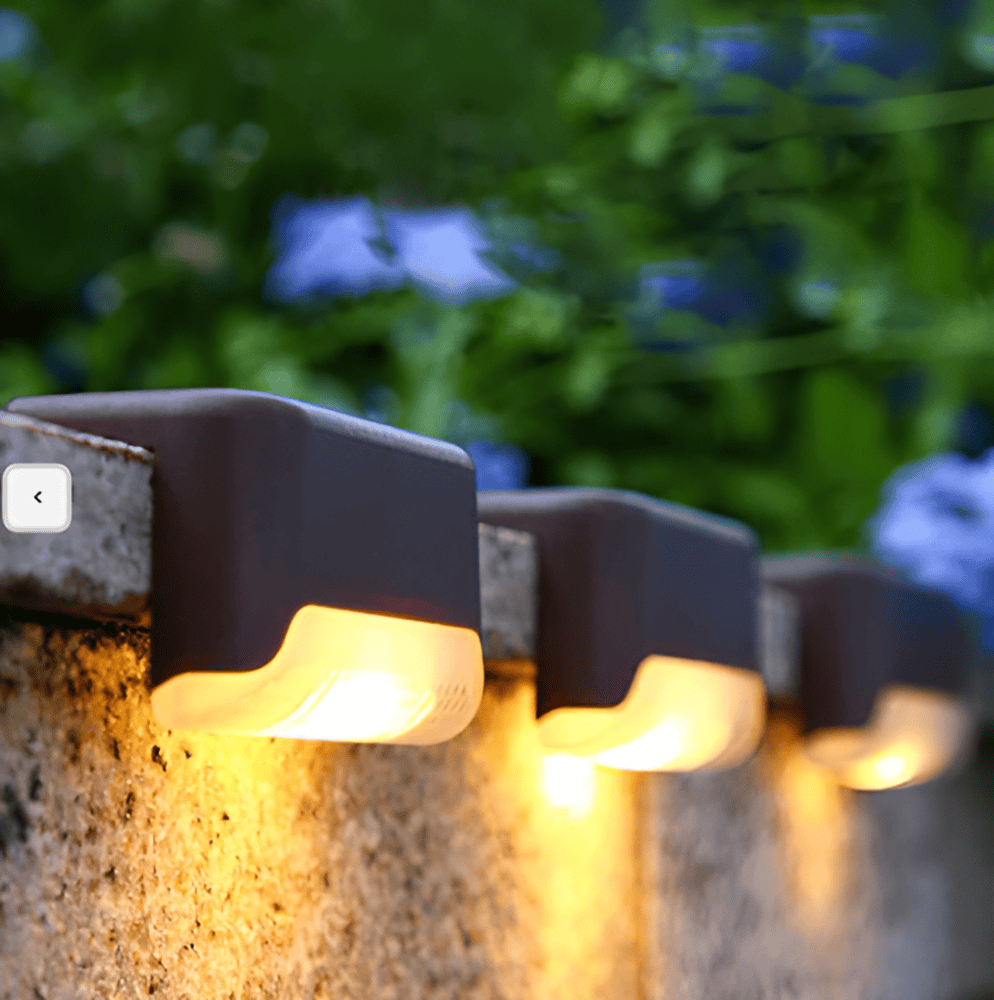 Lampki solarne LED na schody zewnętrzne 2/4/8 szt.
