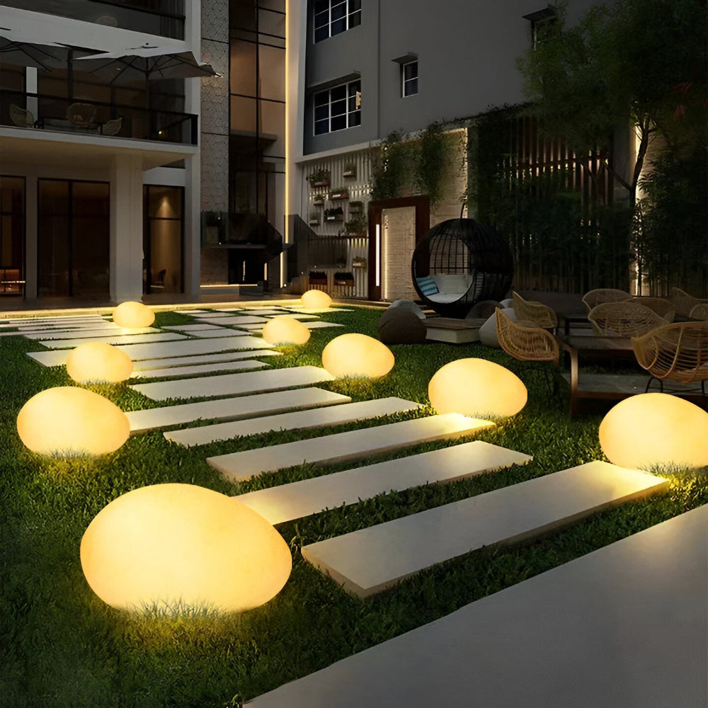 Solarna lampa ogrodowa LED imitacja kamienia IP65