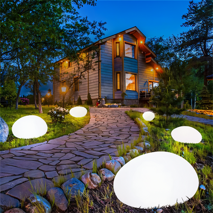 Solarna lampa ogrodowa LED imitacja kamienia IP65