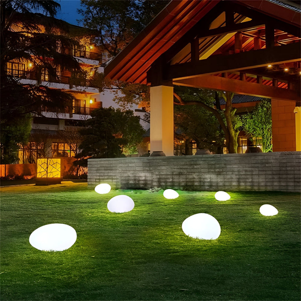Solarna lampa ogrodowa LED imitacja kamienia IP65