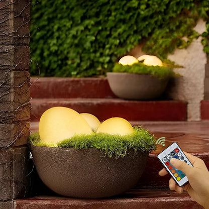 Solarna lampa ogrodowa LED imitacja kamienia IP65