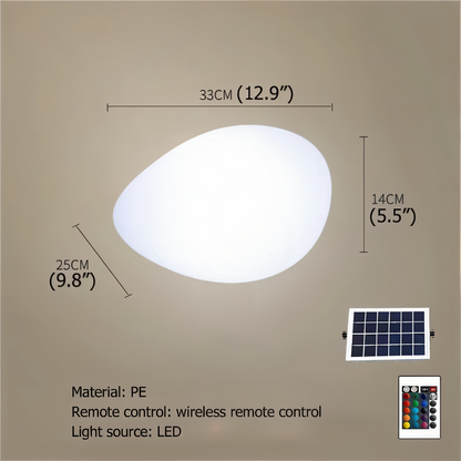 Solarna lampa ogrodowa LED imitacja kamienia IP65