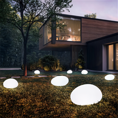 Solarna lampa ogrodowa LED imitacja kamienia IP65