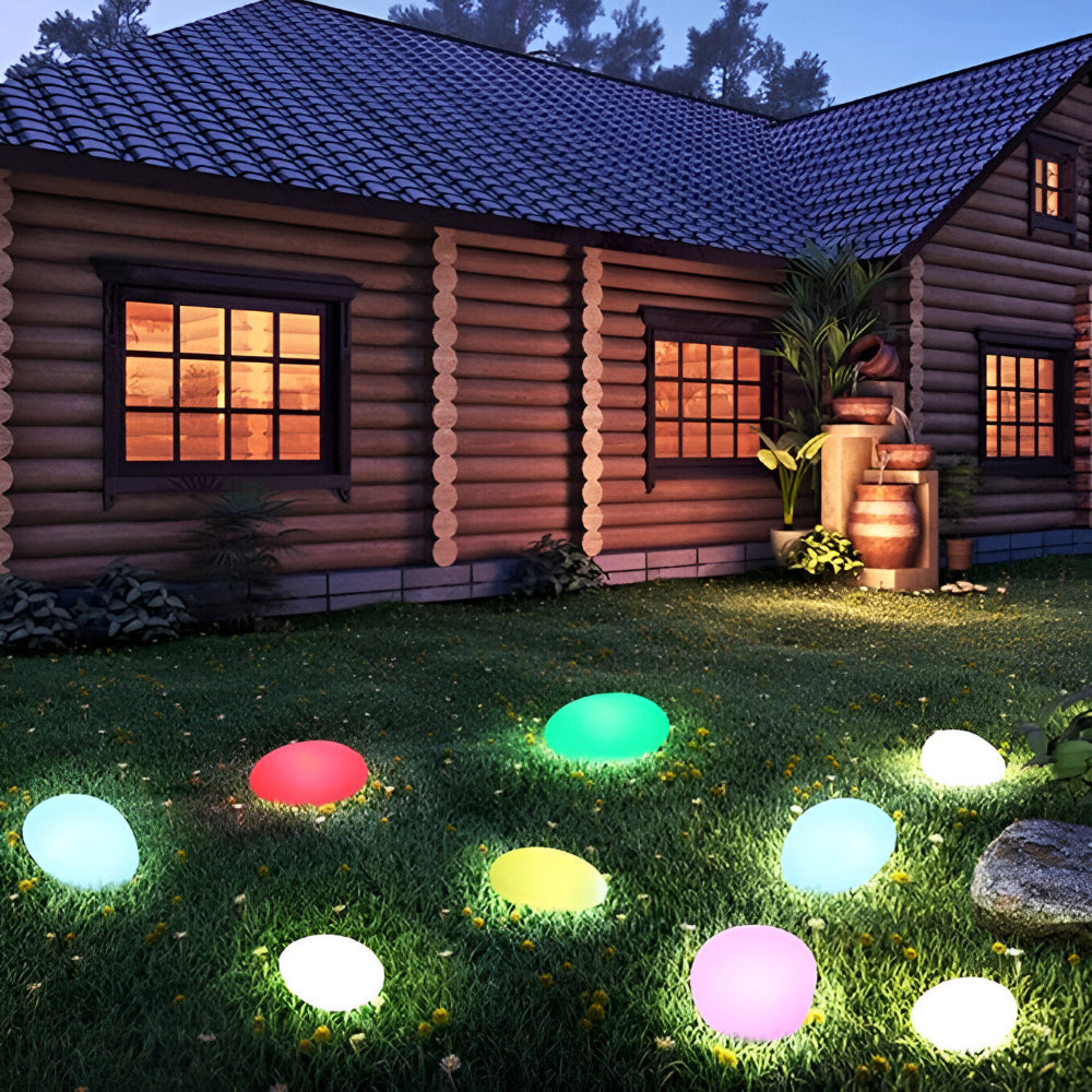 Solarna lampa ogrodowa LED imitacja kamienia IP65